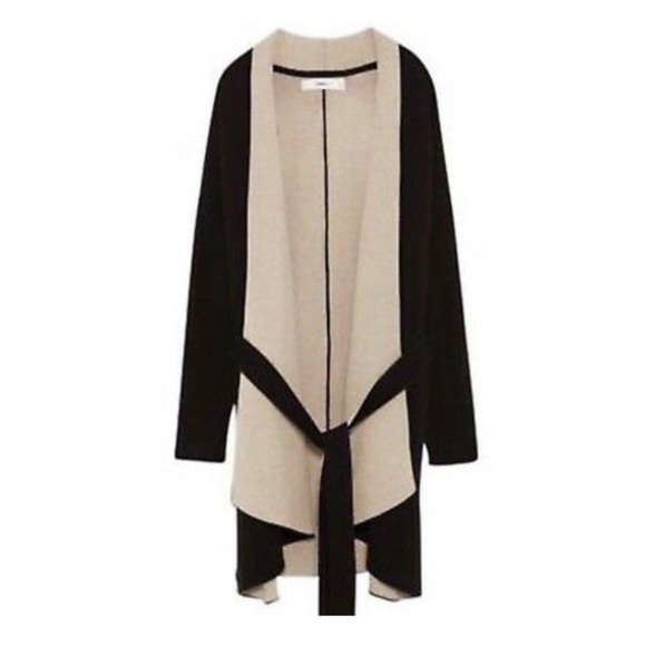ZARA Knit Wraparound Belted Cardigan Jacket - Picture 2 of 5